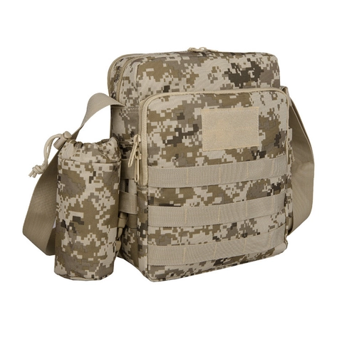 Borsa a Tracolla Tattica in Tessuto Oxford Impermeabile Messenger Con Porta Borraccia Per Escursionismo All'aperto Pesca