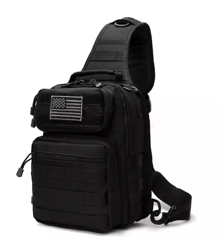 Tactical Chest Bag Military Shoulder Crossbody Pack Outdoor Camouflage Multi-functional MOLLE System Waterproof Oxford Bag