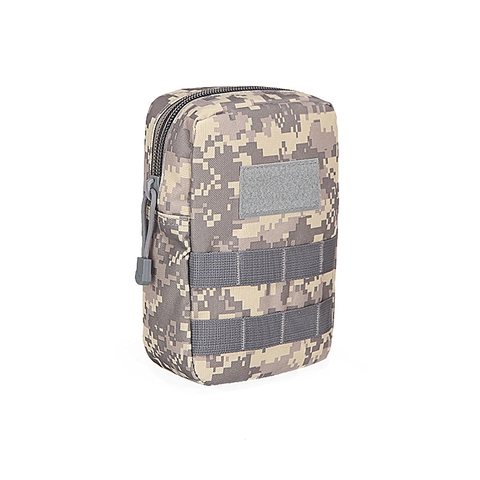 Pochette Accessoires Tactique Molle Tissu Oxford Imperméable 800D Sac Médical de Premiers Secours Banane Camouflage Extérieur