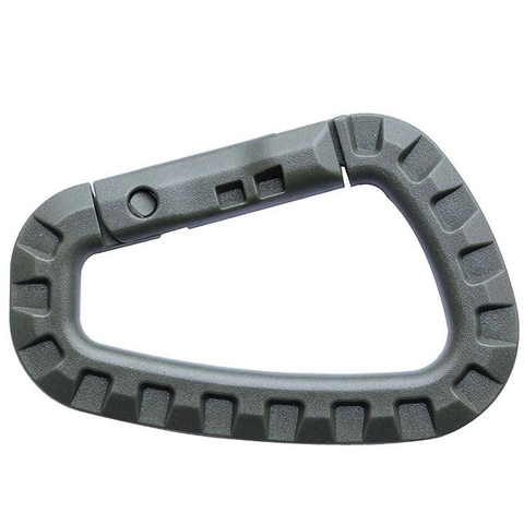 Tactical D-Ring Carabiner Clip High Strength Plastic Keychain Buckle For Backpack Outdoor Camping Gear Accessory