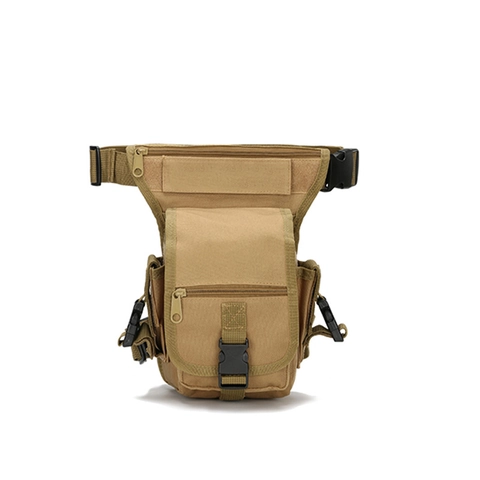 Tactical Drop Leg Bag Waterproof Oxford Cloth Camouflage Outdoor Hiking Fishing Waist Pack Multi-Pocket Thigh Bag For Men