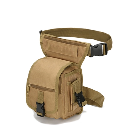 Tactical Drop Leg Bag Waterproof Oxford Cloth Camouflage Outdoor Hiking Fishing Waist Pack Multi-Pocket Thigh Bag For Men