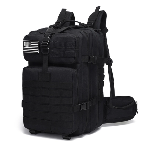 Zaino Tattico da Esterno Impermeabile in Tessuto Oxford Grande Capacità Sistema Molle Borsa a Tracolla per Escursionismo Equitazione Arrampicata Borsa da Viaggio Unisex