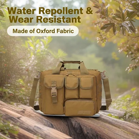 Taktische Umhängetasche Wasserdicht 800D Oxford Gewebe Outdoor Schultertasche Große Kapazität Laptoptasche MOLLE System Handtasche