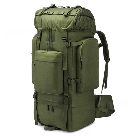 Large Capacity Tactical Hiking Backpack Waterproof Oxford Cloth Outdoor Sports Camping Trekking Travel Rucksack Men Women