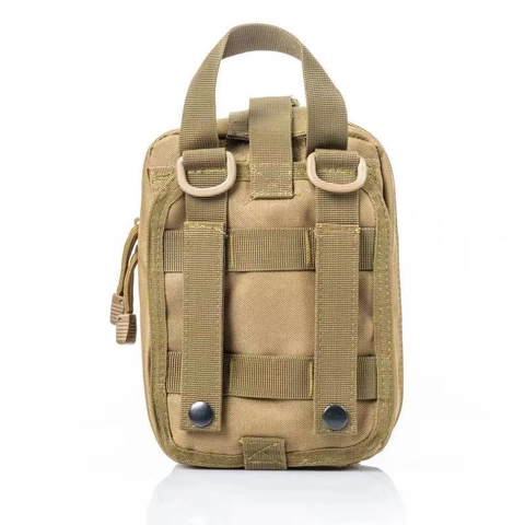 Borsa Medica Tattica da Esterno Kit Primo Soccorso Tessuto Oxford Impermeabile Marsupio Molle per Campeggio Escursionismo
