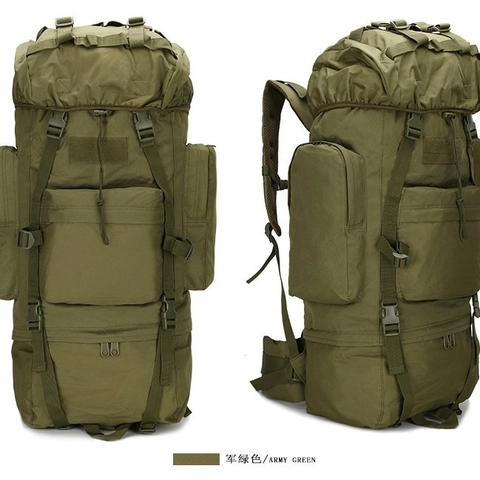 Großer Taktischer Outdoor Rucksack Verschleißfest Oxford Gewebe Wandern Rucksack Tarnung Militär Sport Umhängetasche Für Camping Klettern Reisen Unisex Tasche