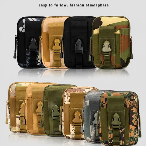 Outdoor Taktische Gürteltasche Molle Beutel Wasserdichte Handyhülle Gürtelpack Strapazierfähiges Oxford Stoff Gear Für Wandern Sport