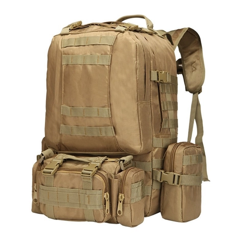 Large Capacity Tactical Backpack Waterproof Oxford Cloth Modular Combination Outdoor Hiking Camping Military Rucksack