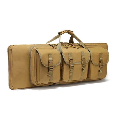 Borsa Tattica per Doppio Fucile in Oxford 800D Impermeabile Zaino da Caccia all'Aperto Zaino Militare Multifunzione Custodia Morbida