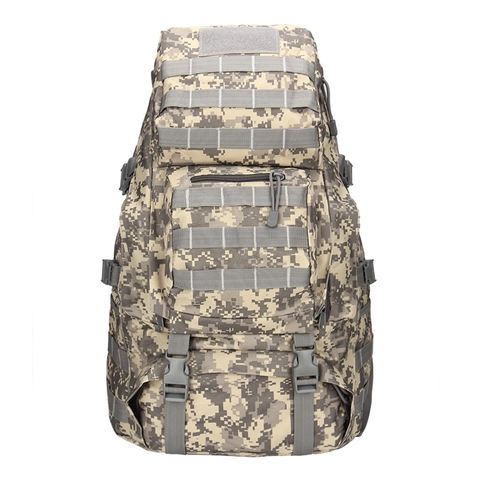 Zaino da Trekking Tattico Impermeabile Tessuto Oxford 800D Fodera in Nylon Grande Capacità Outdoor Mimetico Digitale Molle