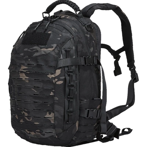 Zaino Tattico Impermeabile in Tessuto Oxford per Escursionismo All'aperto Viaggio Daypack Con Sistema MOLLE Mimetico Militare Uomo