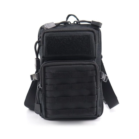 Riñonera Táctica de Tela Oxford Molle Pouch Bolsa de Cinturón Deportiva al Aire Libre Bolsa de Teléfono Móvil Impermeable Multifuncional