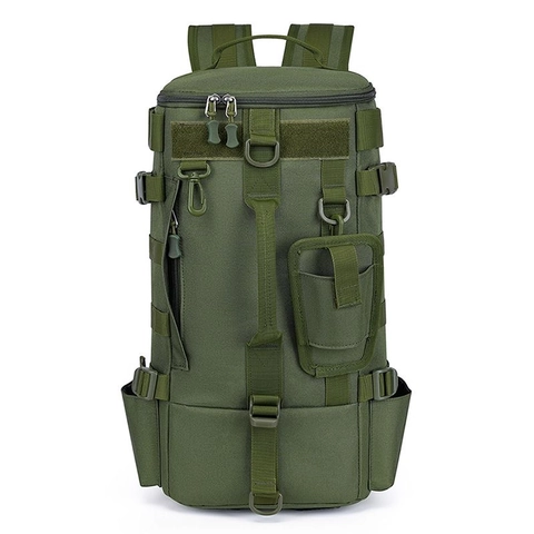Zaino da Pesca Tattico Grande Capacità in Tessuto Oxford Impermeabile Multifunzionale Borsa Sportiva Outdoor Unisex