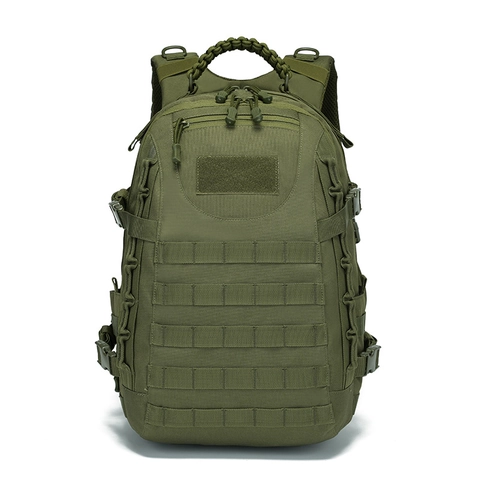 Zaino Tattico Impermeabile Borsa Sportiva all'Aperto Grande Capacità Sistema MOLLE Impugnatura in Paracord Zaino da Trekking Uomo Donna