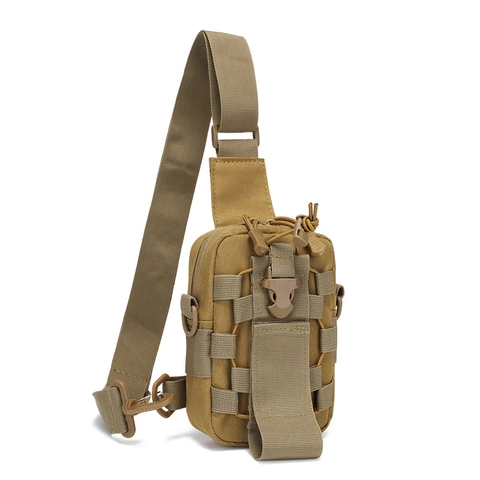 Wasserdichte Oxford-Gewebe Taktische Umhängetasche Brusttasche Outdoor Wandern Schultertasche Mit Molle-System Unisex EDC Ausrüstung