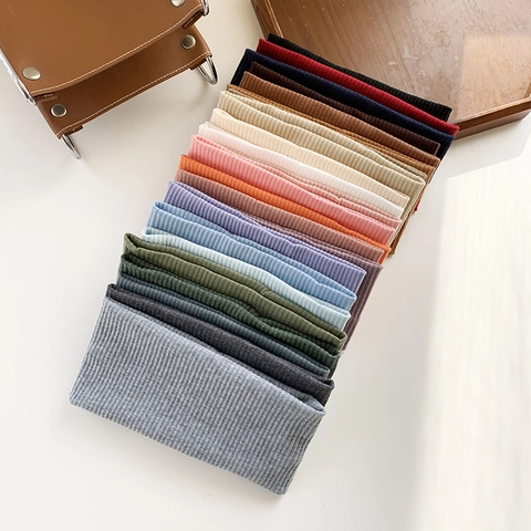 Fascia per Capelli Donna Stile Coreano Lavorata a Coste Elastica Morbida per Lavaggio Viso Trucco Fascia Sportiva Accessori Capelli