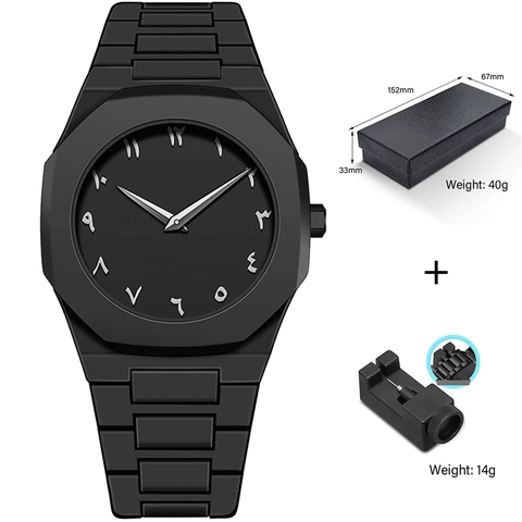 Lussuoso Orologio al Quarzo Ottagonale Numeri Arabi Hindi Minimalisti Cinturino in Silicone Orologio da Polso alla Moda Impermeabile Con Scatola Regalo