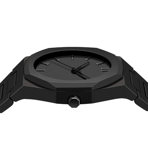Orologio da Uomo Ottagonale Minimalista Movimento al Quarzo Numeri Arabi Orientali Finitura Opaca Set Orologio Business Casual Con Scatola