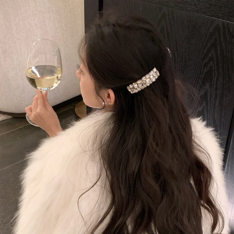 Squisito Pettine per Capelli in Strass Scintillante per Donna Pettine a Incastro Antiscivolo Vintage Accessori Capelli