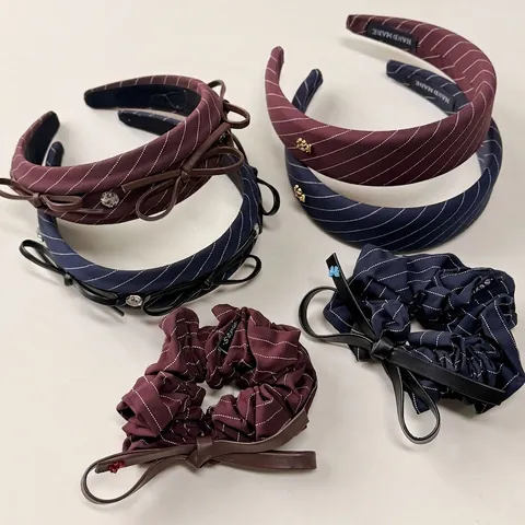 Diadema Ancha con Lazo de Rayas y Diamantes de Imitación para Mujer Estilo Coreano de Tela Accesorios para el Cabello de Lazo