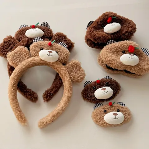 Simpatico Fermaglio per Capelli con Orsetto di Peluche per Donna Kawaii Artiglio per Capelli a Forma di Orsetto Accessori per Acconciature Dolce Regalo per Ragazze