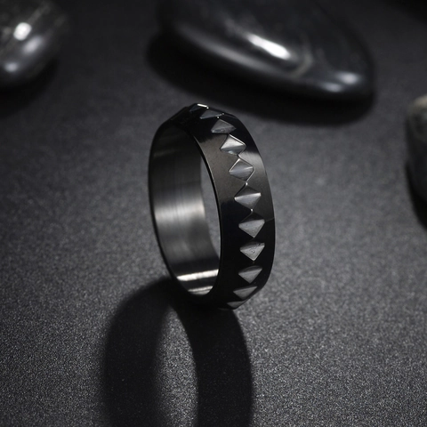 Cyberpunk Zahnrad Ring Edelstahl Punk Geometrischer Bandring Für Herren Damen Industriestil Mode Schmuck Geschenk