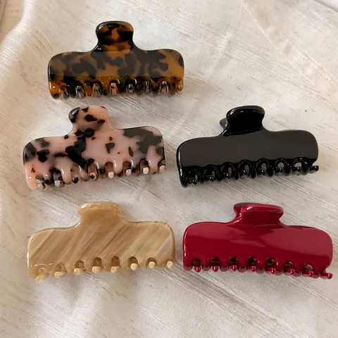 Französischer Acetat Haarkralle Elegant Schildpatt Haarklammer Hochwertige Shark Clip Kopfschmuck Haarstyling Zubehör Damen