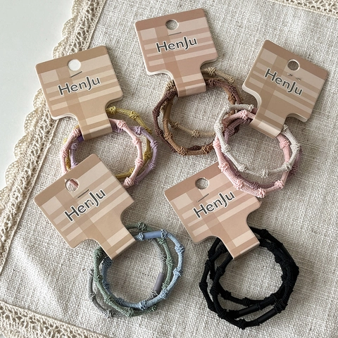 High Elasticity Spiral Hair Ties For Women Durable Bamboo Joint Hair Bands Braided Ponytail Holders Fashion Headwear