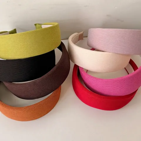 Damen Koreanischer Stil Breiter Rippenstrick Haarreif Einfarbig Mode Haarband Eleganter Gestrickter Stoff Haarschmuck Accessoire