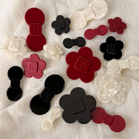 Elegant Acetate Floral Bow-knot Hair Clip For Women Korean Style Sweet Bangs Duckbill Clip Versatile Hair Accessories