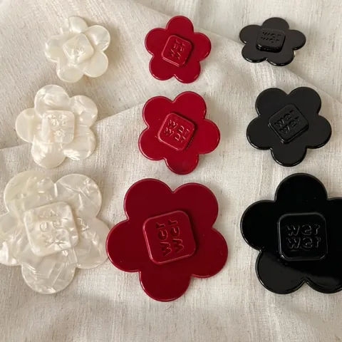 Elegant Acetate Floral Bow-knot Hair Clip For Women Korean Style Sweet Bangs Duckbill Clip Versatile Hair Accessories