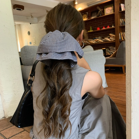 Dolce Molletta Per Capelli In Stile Coreano Con Fiocco Pied De Poule Per Donna Vintage A Quadretti In Tessuto Accessori Per Capelli