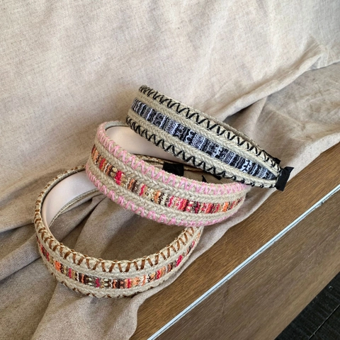 Böhmischer Gewebter Haarreif Für Damen Vintage Breiter Geflochtener Haarschmuck Pailletten Koreanischer Stil Reif