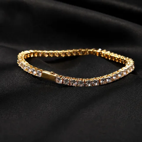 925 Sterling Silver Moissanite Tennis Bracelet Necklace Personalized Hip Hop Jewelry For Men Women Gold Silver Chain Accessories