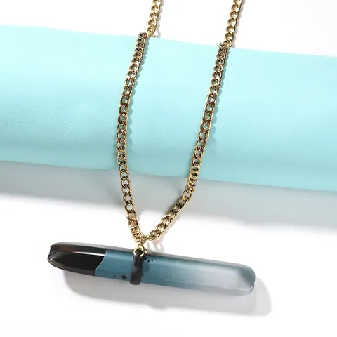 Ανοξείδωτη Κουβανέζικη Αλυσίδα Vape Lanyard Case Συμβατή Με Relx Anti-Lost Σιλικόνη Ring Lanyard Κοσμήματα Κολιέ