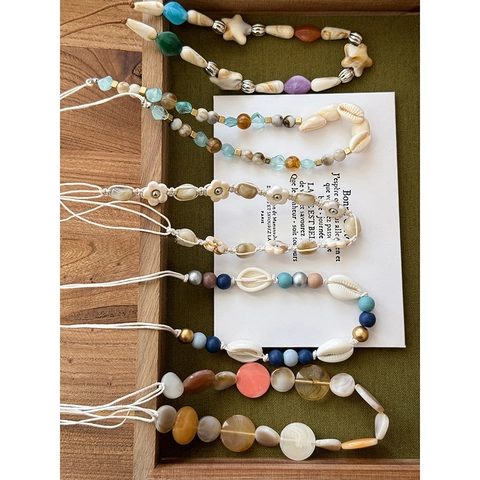 Diadema Hecha a Mano con Cuentas de Concha Étnica Bohemia Diadema Trenzada Vintage para Mujer Cadena de Cintura Joyería de Playa
