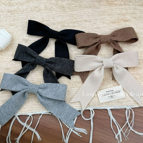 Süße Handgefertigte Stoffschleife Haarclip Für Damen Eleganter Langer Band Schmetterling Federclip Koreanischer Stil Haarschmuck
