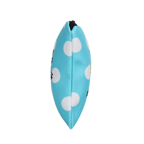 Vrouwen Pop Art BANG Print Cosmetische Tas Hemelsblauw Stippenpatroon Polyester Toilettas Draagbare Reis Opbergtas
