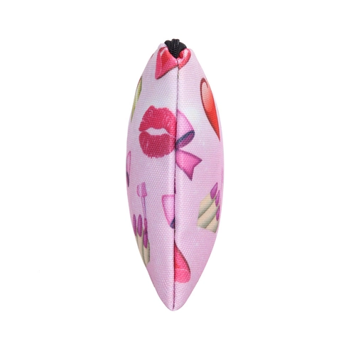 Digital Printed Lips Pattern Makeup Bag Polyester Travel Cosmetic Organizer Toiletry Storage Pouch Case For Women Daily Use
