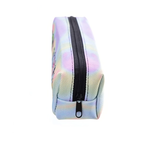 3D Print Alien Tie Dye Oxford Pencil Case Creative Rainbow Makeup Bag Portable Toiletry Organizer Pouch For School Women