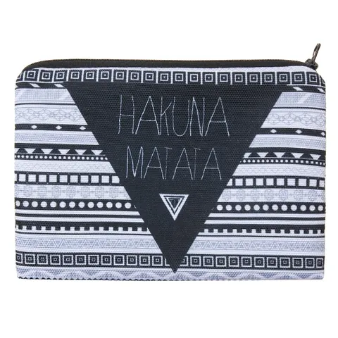 Ethno Geometrischer Druck Kosmetiktasche Für Damen Tragbare Reise Kulturtasche Aus Langlebigem Polyester Handgehaltener Organizer