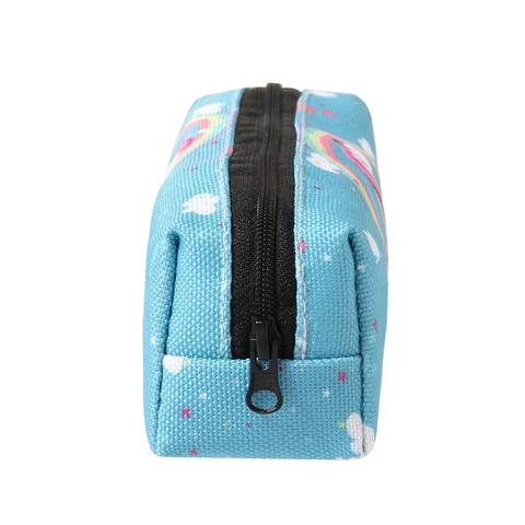 Rainbow Unicorn Printed Oxford Cloth Cosmetic Bag Multi-purpose Pencil Case For Women Kids School Travel Makeup Storage Organizer