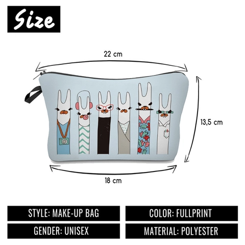 Neceser con Estampado de Llamas Poliéster Impresión Digital Organizador de Viaje Multifunción Estuche de Maquillaje para Mujer Regalo