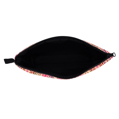 Bolsa de Maquillaje de Poliéster con Estampado de Mandala Bohemio para Mujer Organizador de Viaje Estuche con Cremallera