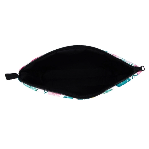 Bolsa de Maquillaje Estampado Floral Tropical para Mujer Portátil Poliéster Viaje Neceser Con Cremallera Flores Tropicales