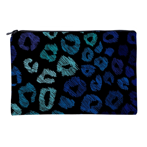 Mode Polyester Leopardendruck Kosmetiktasche Digitaldruck Quadratische Reise Make-Up Aufbewahrungstasche Tragbarer Toilettenorganizer Für Damen