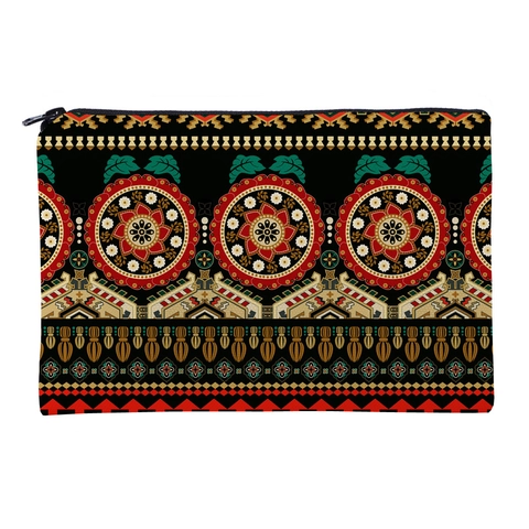 Mandala Druck Oxford Gewebe Kulturtasche Tragbare Reise Aufbewahrungstasche Reißverschluss Handheld Make-up Tasche Für Damen