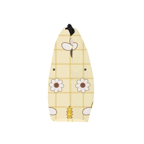 Bee Sunflower Printed Cosmetic Bag Portable Polyester Travel Toiletry Organizer Handheld Zipper Pouch Women Makeup Bag