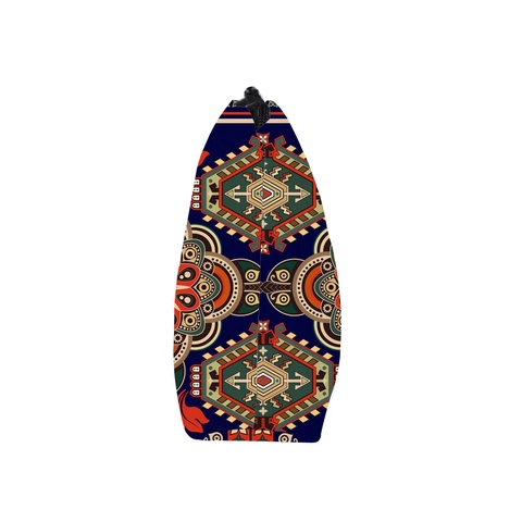Women Bohemian Mandala Pattern Polyester Cosmetic Bag Portable Travel Toiletry Storage Pouch Zipper Closure Makeup Organizer